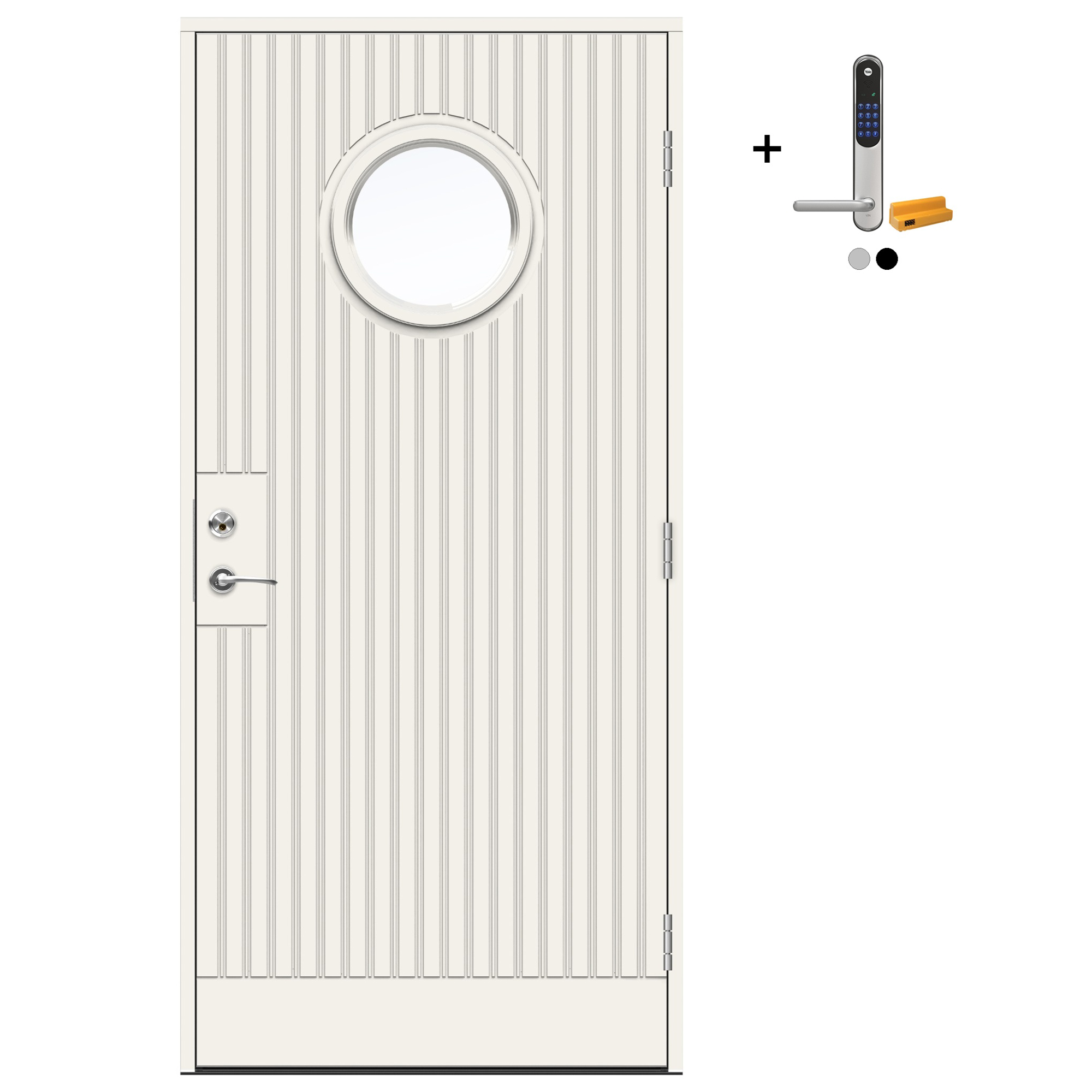 Ytterdør Swedoor Advance-Line Nordic Geilo med Yale Doorman Classic Home